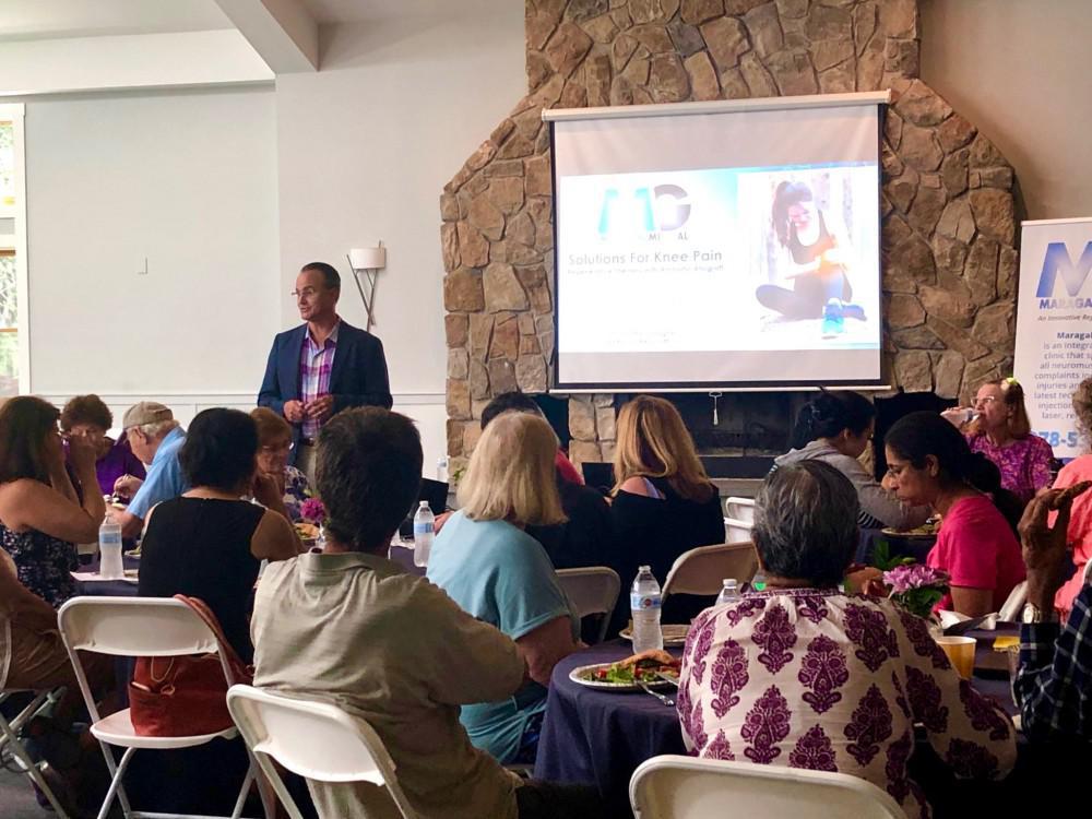 Dr. Timothy Gallagher recently presented at the Thoreau Club in Concord, MA on “Solutions for Knee Pain” which included information about regenerative medicine and our patients success.
